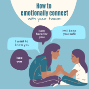 Infographic: how to emotionally connect with your tween