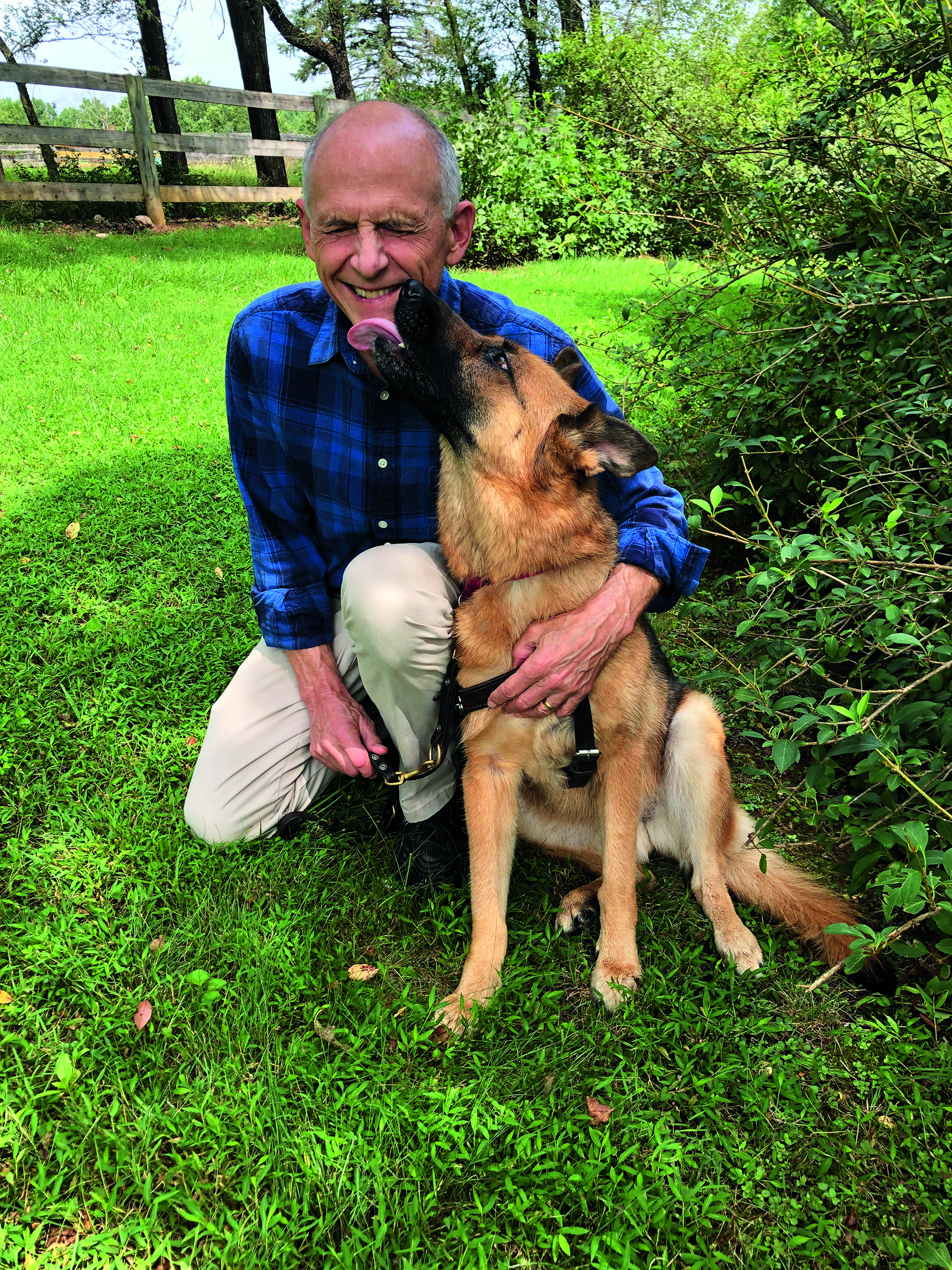 Judge David Tatel with seeing eye dog